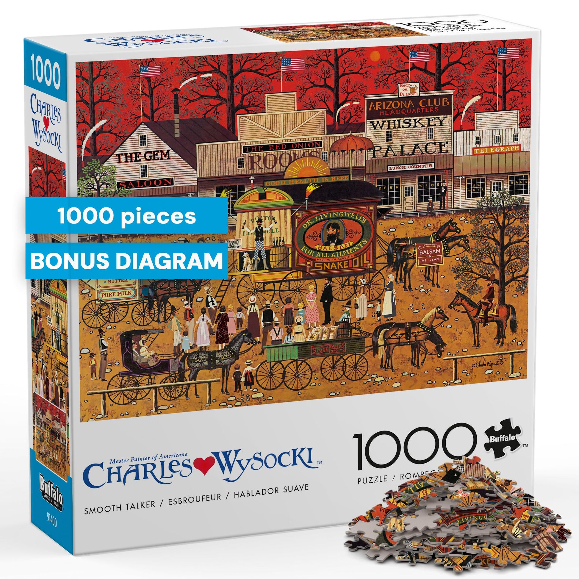 Buffalo Games - Charles Wysocki Smooth Talker - 1000 Piece Jigsaw Puzzle