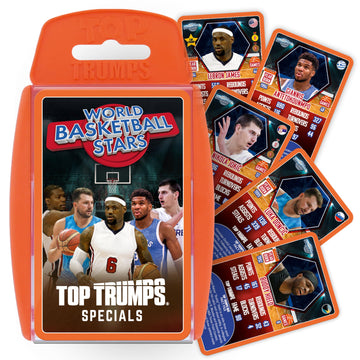 Top Trumps Card Game World Basketball Stars - Family Games for Kids and Adults, 2+ Players, 6+ Years Old