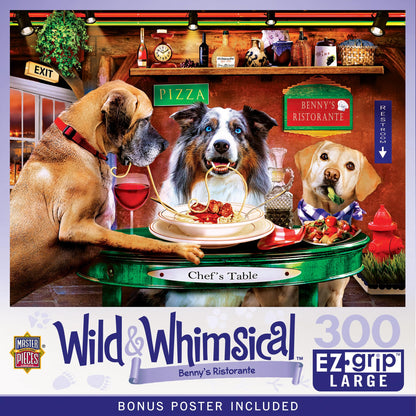 MasterPieces 300 Piece EZ Grip Jigsaw Puzzle - Benny's Ristorante - 18"x24"