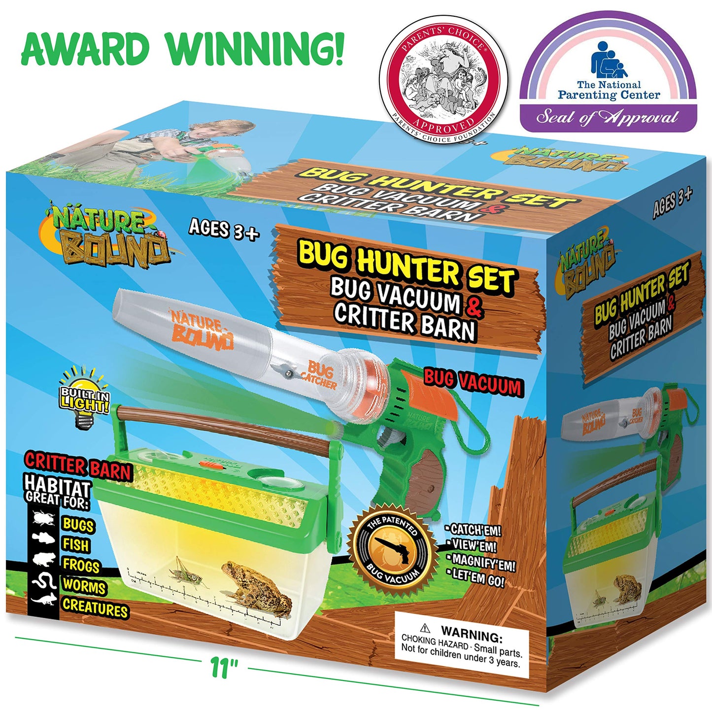 Nature Bound Bug Catcher Vacuum with Light Up Critter Habitat Case, Eco-Friendly Outdoor Toys for Kids, Includes Vacuum and Cage, Bug Vacuum for Kids