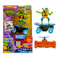 TEENAGE MUTANT NINJA Turtles Toy, Leonardo Half Pipe RC Skate Vehicle, 2.4 GHz Skateboard Controller, Mutant Mayhem TMNT Remote Control Toy for Kids