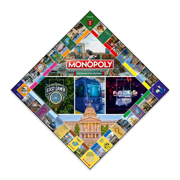 Monopoly Board Game Sacramento Edition: 2-6 Players Family Board Games for Kids and Adults, Board Games for Kids 8 and up, for Kids and Adults, Ideal