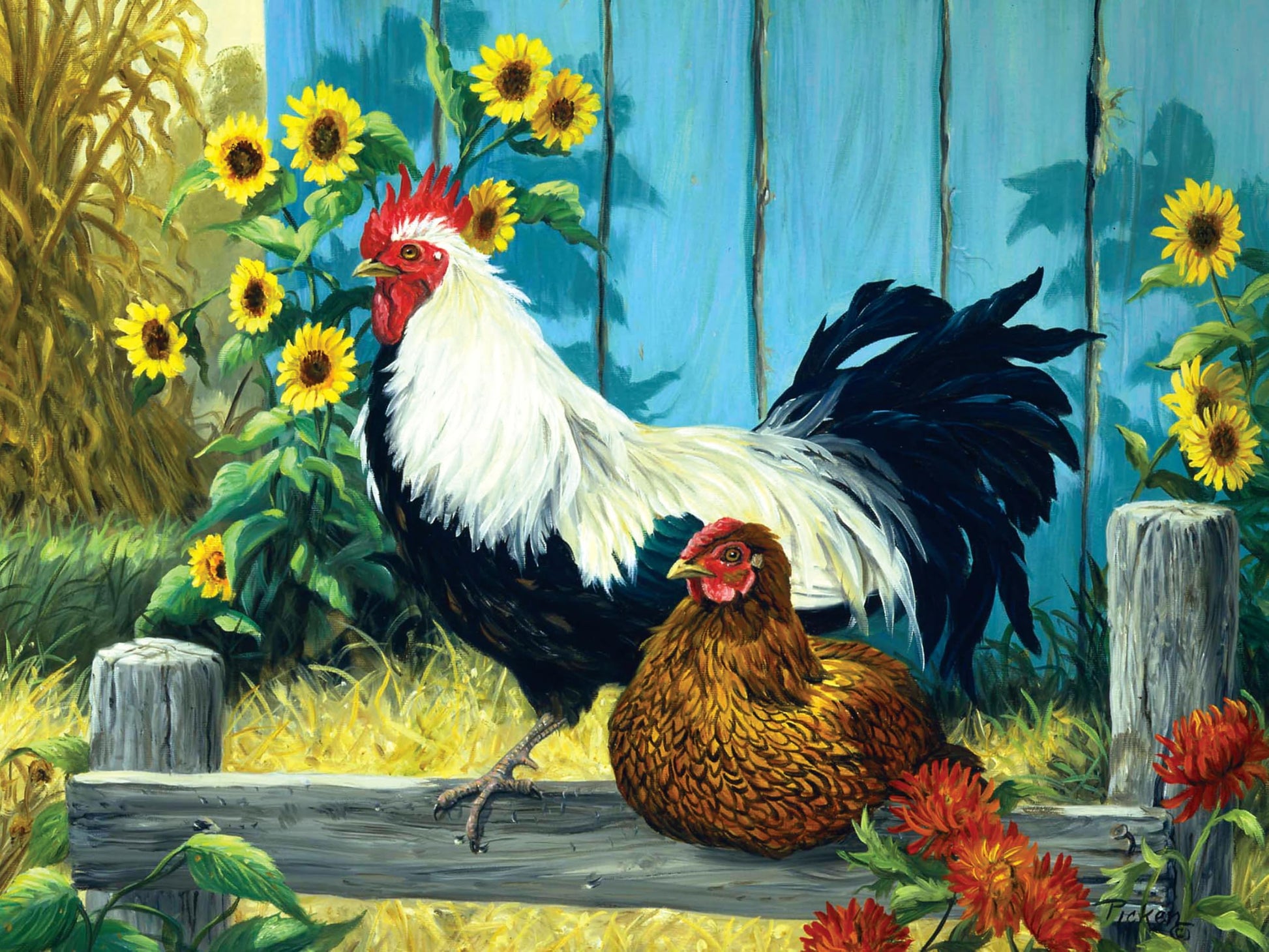 Ceaco - Country Couple - 300 Large Piece Jigsaw Puzzle for Adults