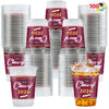 JOYIN 100 Pcs 16oz Graduation Party Plastic Cups (Maroon), Grad PET Cup Tableware Bulk for Class of 2026 Graduates, Disposable Cups for 2026 High