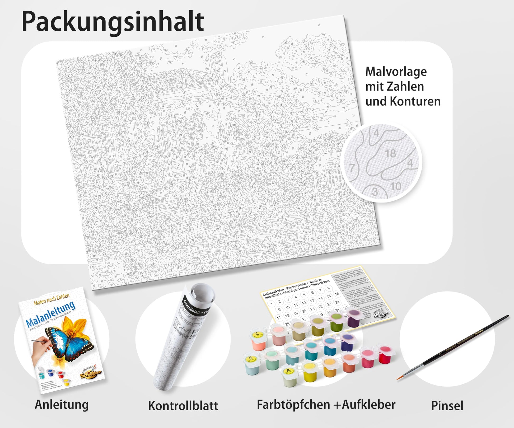 Schipper 609240436 "Kids Mucki The Blind Passenger Paint by Numbers Board
