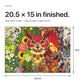 Pressed Flower Nature Collage 500 Piece Jigsaw Puzzle for Adults, Colorful Four Seasons Botanical Art Gift, Owl Variant, 20.5 x 15 in