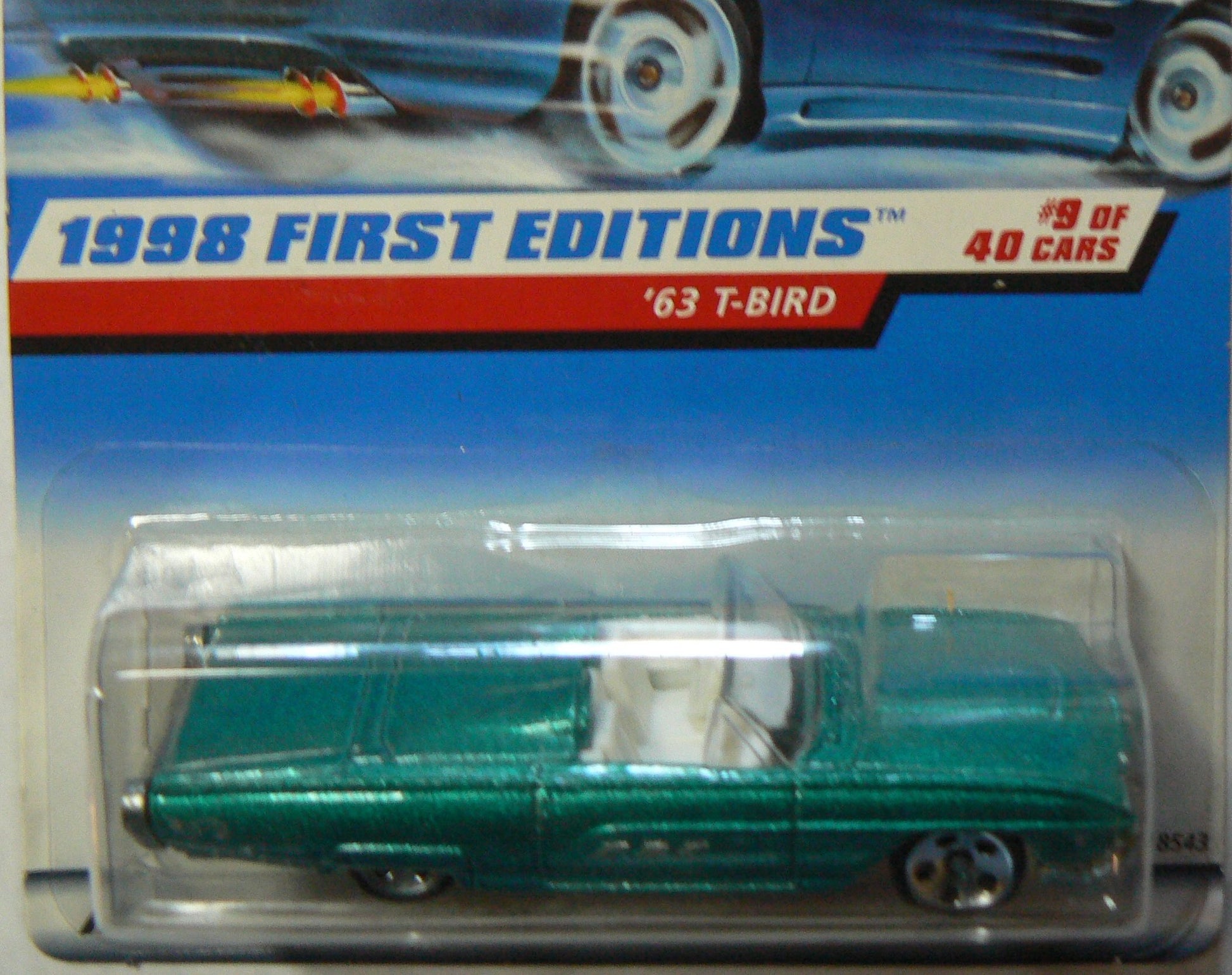 Mattel Hot Wheels 1998 First Editions `63 T-Bird #9/40 Col#644