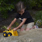 CAT Construction Toys, Construction Fleet 10" Front Loader Toy - Heavy?Duty Plastic, Working Bucket & Free?Rolling Wheels, Indoor/Outdoor Sandbox