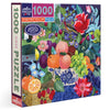 eeBoo Stone Fruit Still Life 1000 Piece Square Jigsaw Puzzle, 23" x 23"