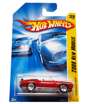 Hot Wheels 2008-029 New Models '70 Pontiac GTO 1:64 Scale RED