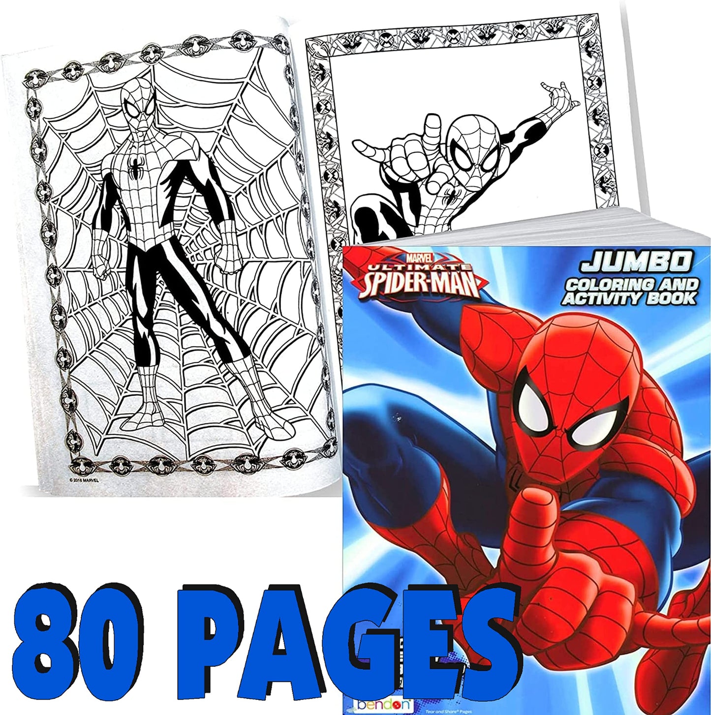 Spiderman Stickers and Coloring Activity Set