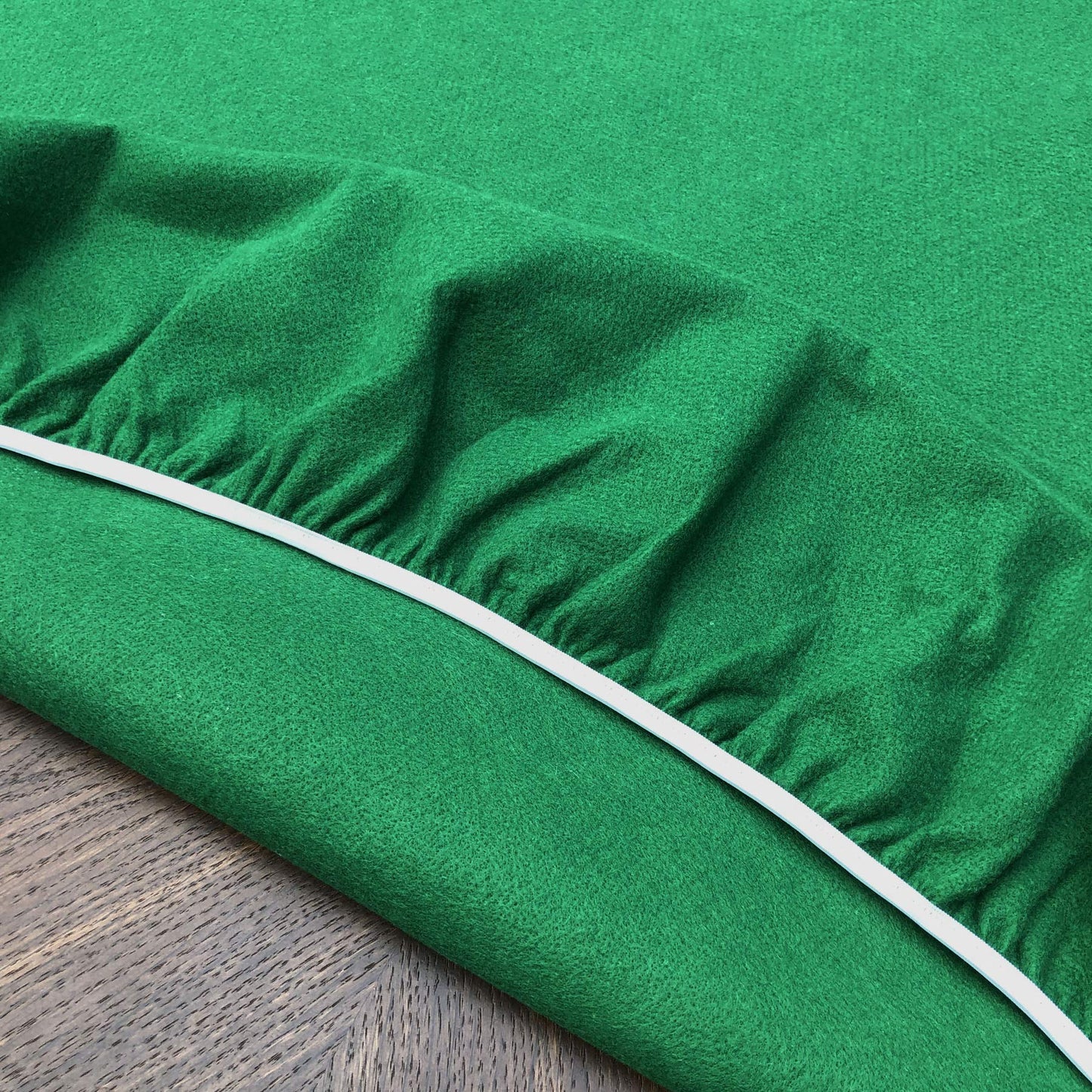 CAIT CHAPMAN HOME COLLECTION Green Felt Game Table Cover Fitting 62"-66" Diameter Round, Hexagon or Octagonal Tables