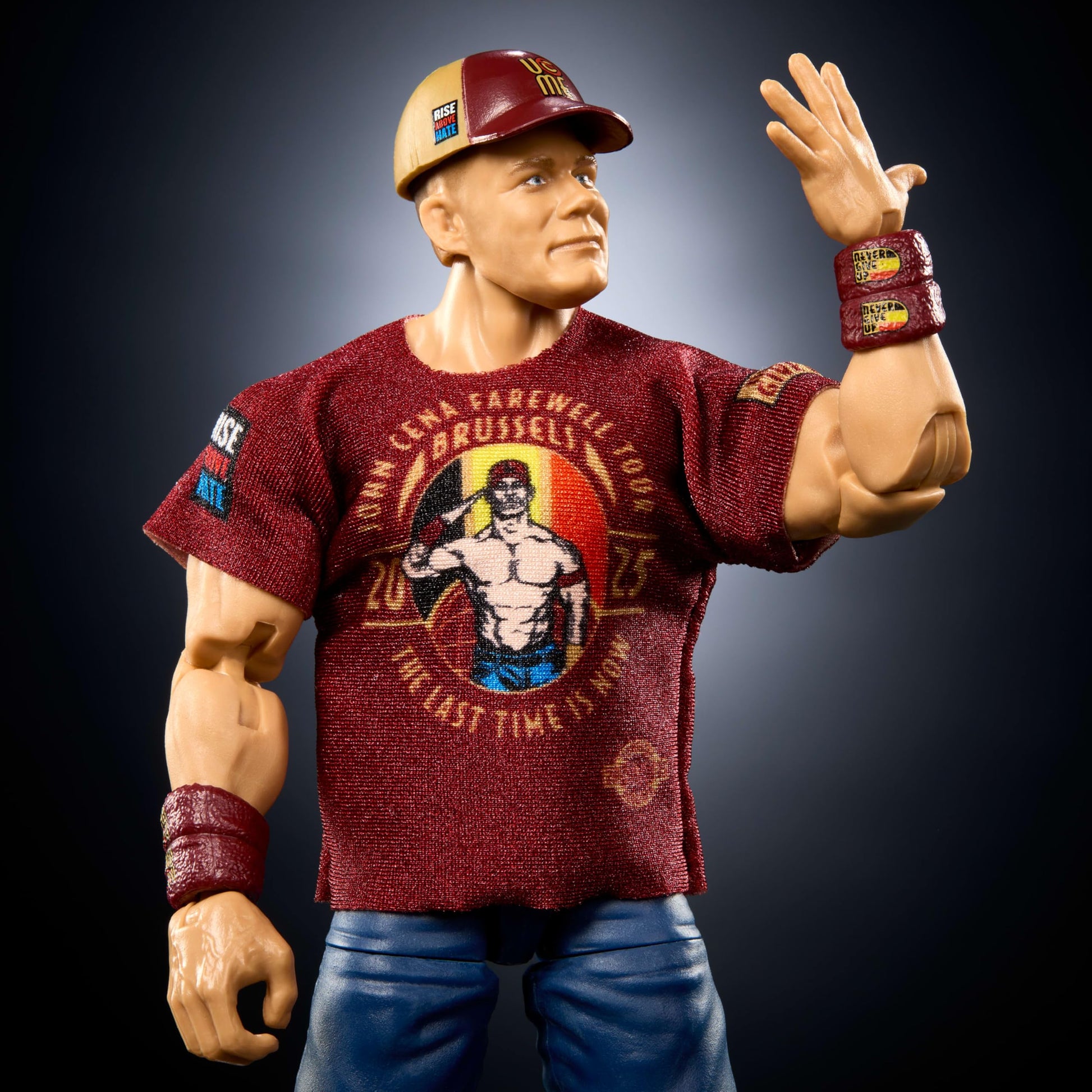 Mattel WWE JGV13 John Cena Elite Collectible 6-Inch Action Figure with Accessories, Series 120, 25 Points of Articulation and Interchangeable Hands