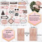 PartyHooman Sweet 16 Birthday Decorations Rose Gold With Sweet 16 Sash and Tiara Set, 2Pcs Backdrop, 25Pcs Pre-assembled Photo Booth Props, Balloons