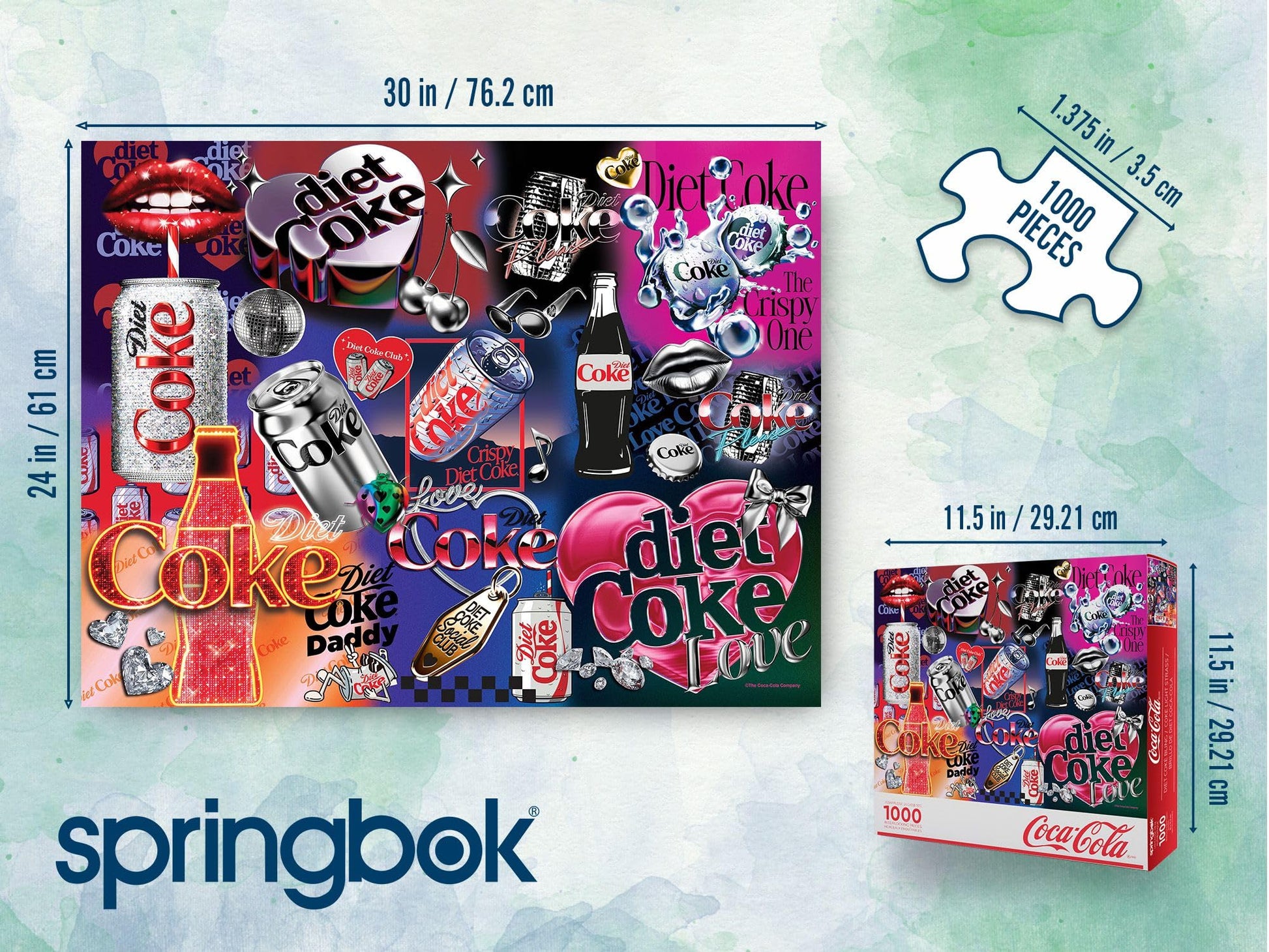 Springbok Diet Coke Bling 1000 Piece Jigsaw Puzzle for Adults