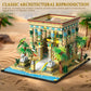 AsmrCap Philaedin Temple Building Set for Adults, Egyptian Architecture Building Blocks, Miniature Nile Temple Scene, Famous Landmark Collection Home