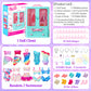 Style Shine 70 Pcs Doll Closet with Clothes & Accessories Including 2 Wedding Gowns 6 Fashion Dresses 2 Casual Outfits 2 Swimsuit 10 Shoes 20 Hangers