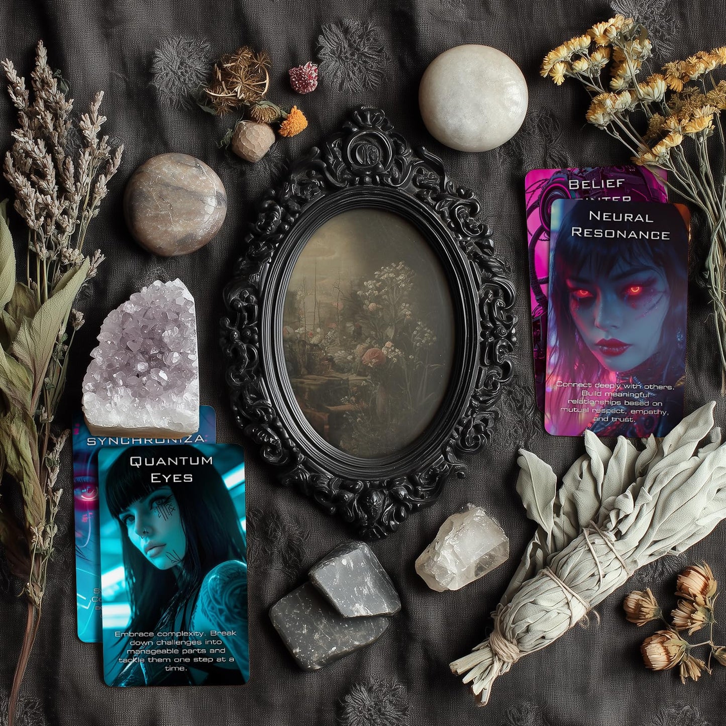 Pacify Evil Eye Oracle Cards, 60 Protection Energy Oracle Card Deck for Beginner Insight and Discovery, Haters Exposed, Eyewitness Exposed (Evil