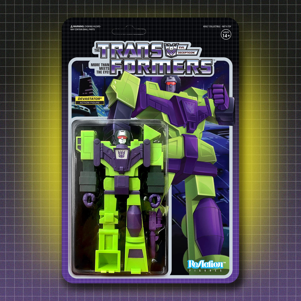 Super7 Transformers Devastator - 6" Transformers Action Figure with Accessory Classic Cartoon Collectibles and Retro Toys
