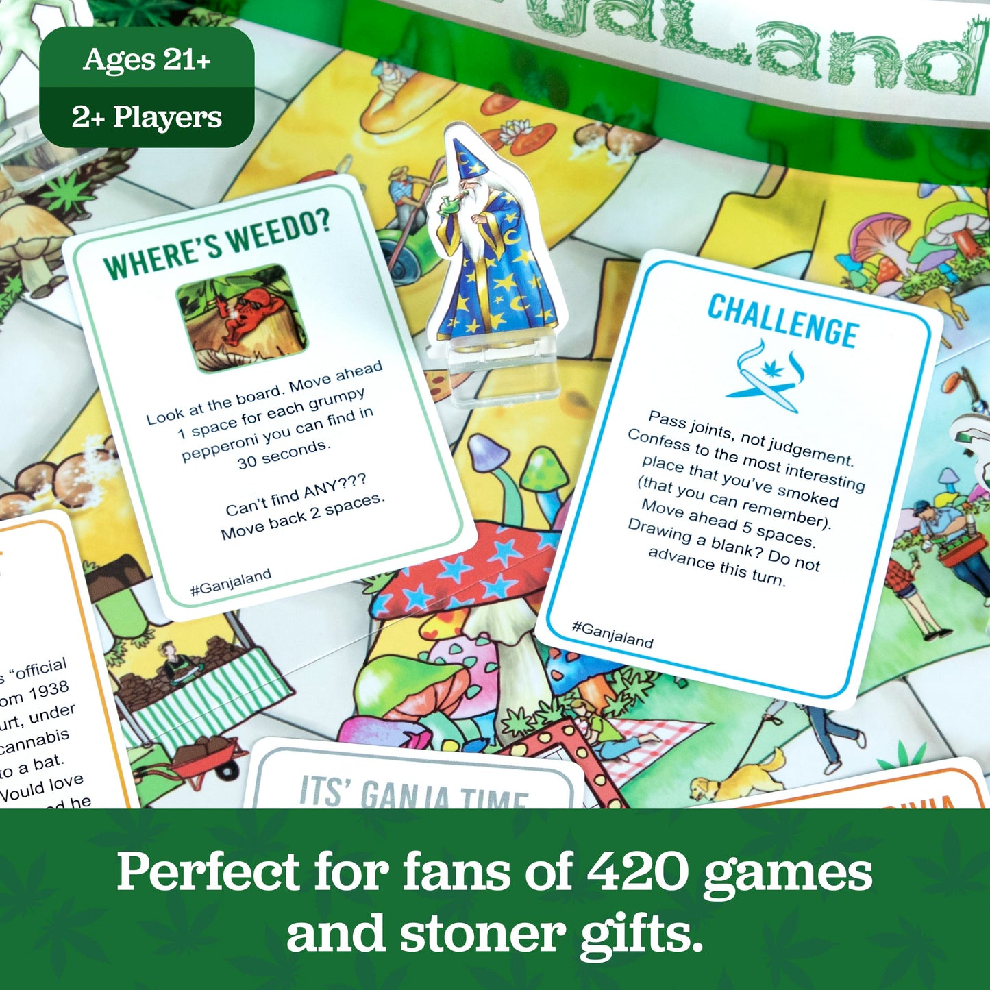 Ganjaland - The Novelty Board Game that Will Take You On an Epic Adventure - by What Do You Meme?