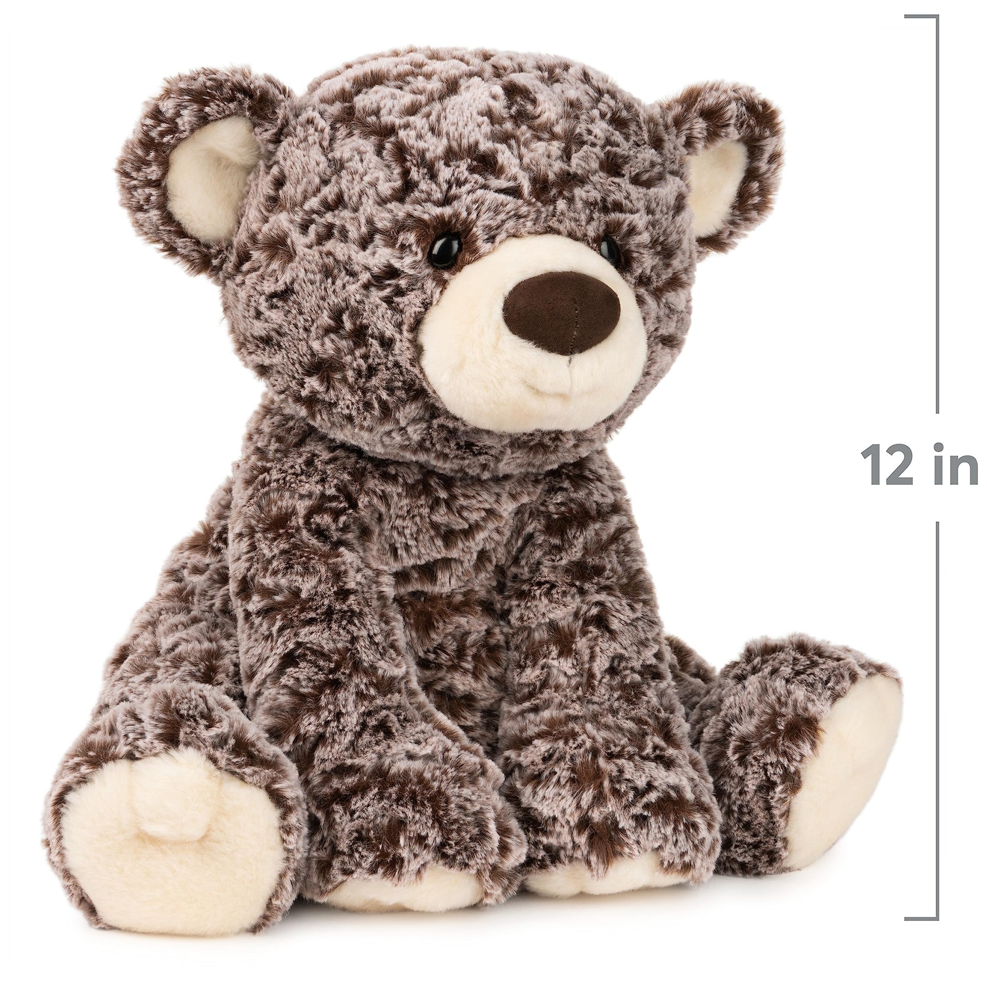 GUND Knuffle 12-Inch Two-Tone Brown Teddy Bear Plush Toy for Ages 0+