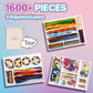 ROBOTIME Ultimate Craft Gift for Girls Ages 8-12 | All-in-One Creative Arts & Crafts Kit with 1600+ Pieces | DIY Maker Warehouse for Beginner Kids