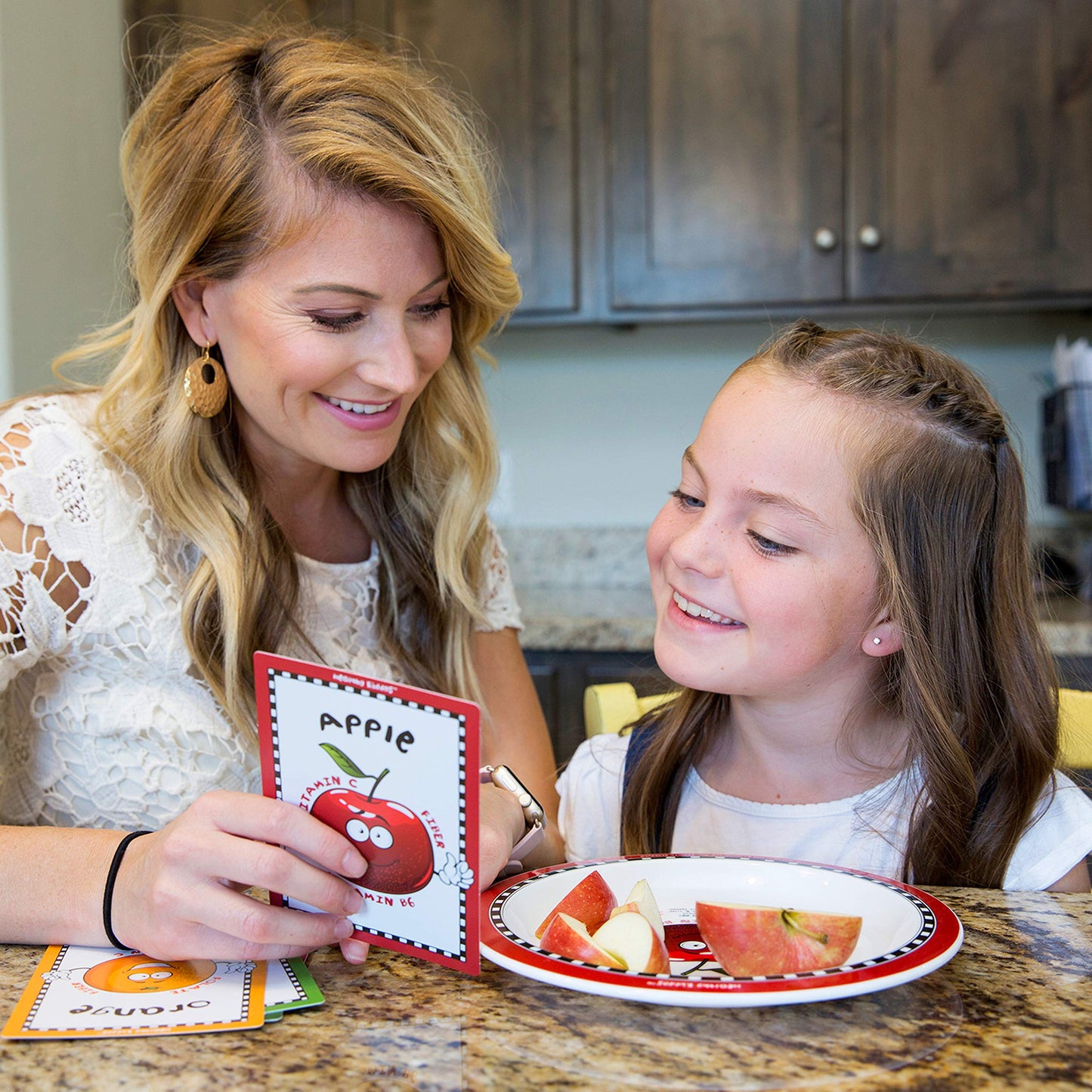Healthy Kiddos Fruit & Vegetable Food Flash Cards | 24 Educational Nutrition Facts Kids Ages 2+ | Learning Picture Cards for Toddlers