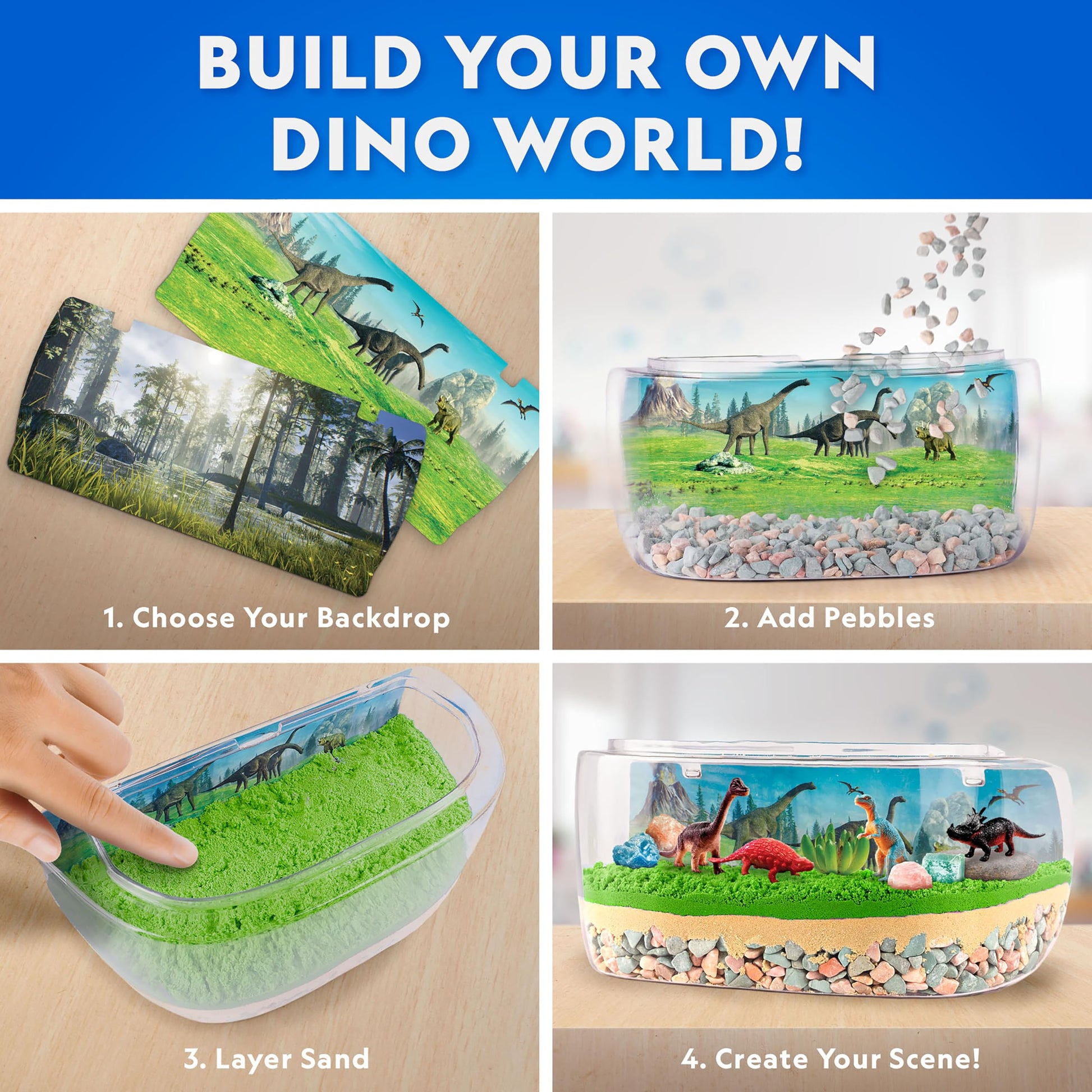 National Geographic Light-Up Dinosaur Terrarium Science Kit for Kids