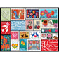 White Mountain 500 Piece Jigsaw Puzzle Valentine's day Collage Puzzle with Large Pieces Gift for Adults and Family 18” x 24” - Love Stamps 2