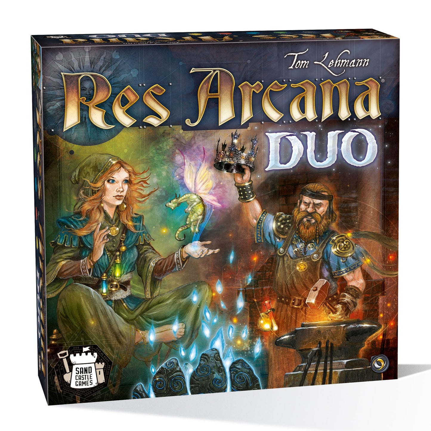 Res Arcana Duo Board Game - Strategic Two-Player Duel! Expandable Game System, Fantasy Adventure Game for Kids & Adults, Ages 14+, 2 Players, 20 Min