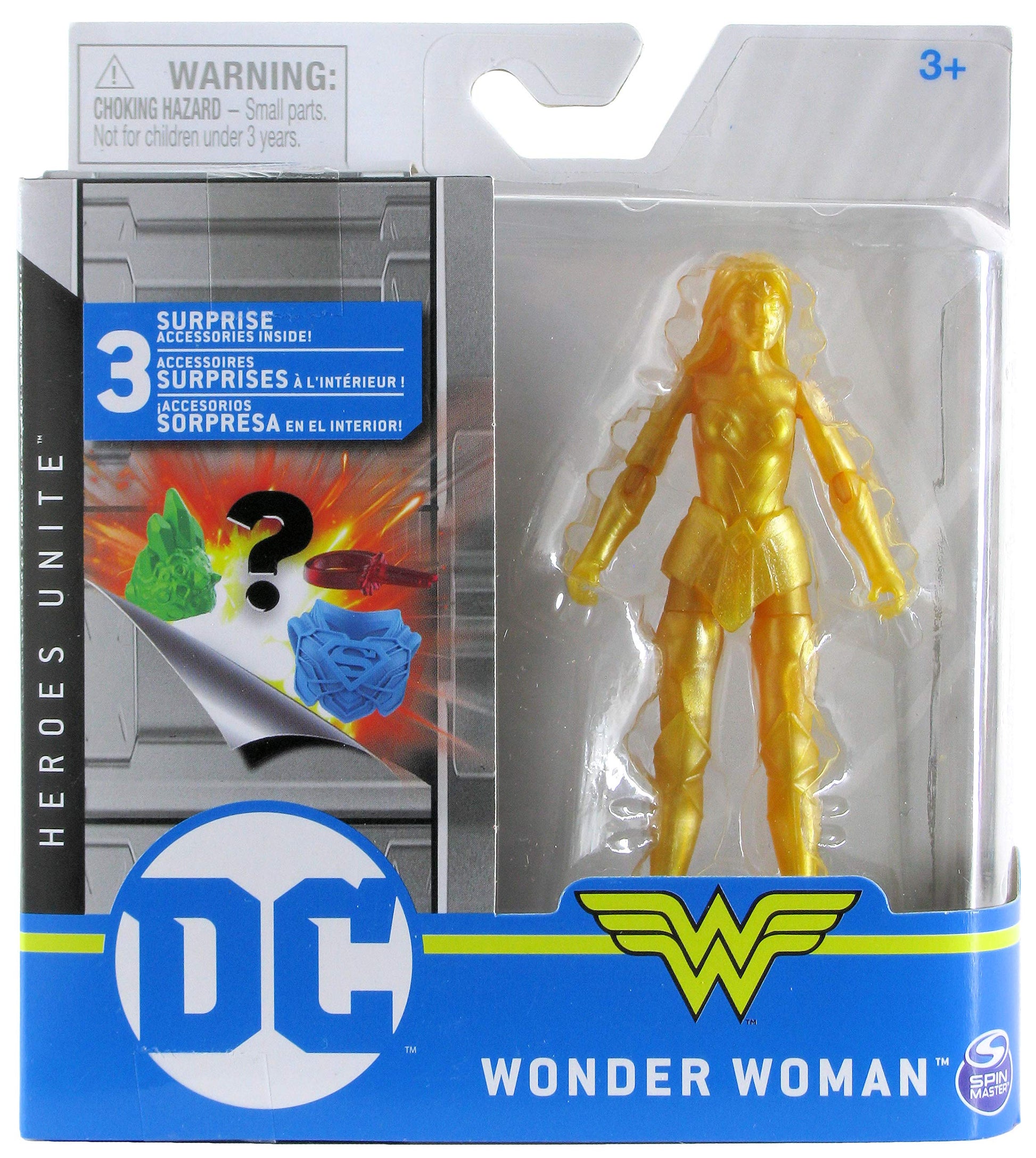 DC Heroes Unite 2020 Wonder Woman (Gold Chase) 4-inch Action Figure by Spin Master