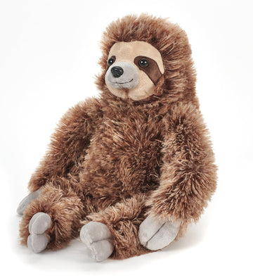 The Petting Zoo Sloth Stuffed Animal Plushie, Gifts for Kids, Wild Onez Wildlife Animals, Brown Zoologee Sloth Plush Toy 12 inches