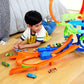 Hot Wheels Stunt Track Mid-Air Crash & 1:64 Scale Die-Cast Toy Car