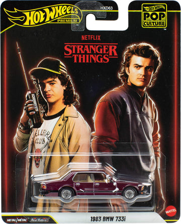 Hot Wheels Premium Toy Car from Stranger Things, 1:64 Scale Die-Cast Replica of Steve Harrington’s 1983 BMW 733i in the Netflix Show
