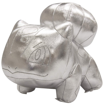 Pokemon 8" Silver Bulbasaur 25th Anniversary Plush - Limited Edition - Officially Licensed - Authentic Stuffed Animal Toy Figure - Easter Basket