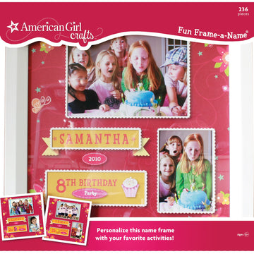 American Girl Crafts Fun Frame-A-Name
