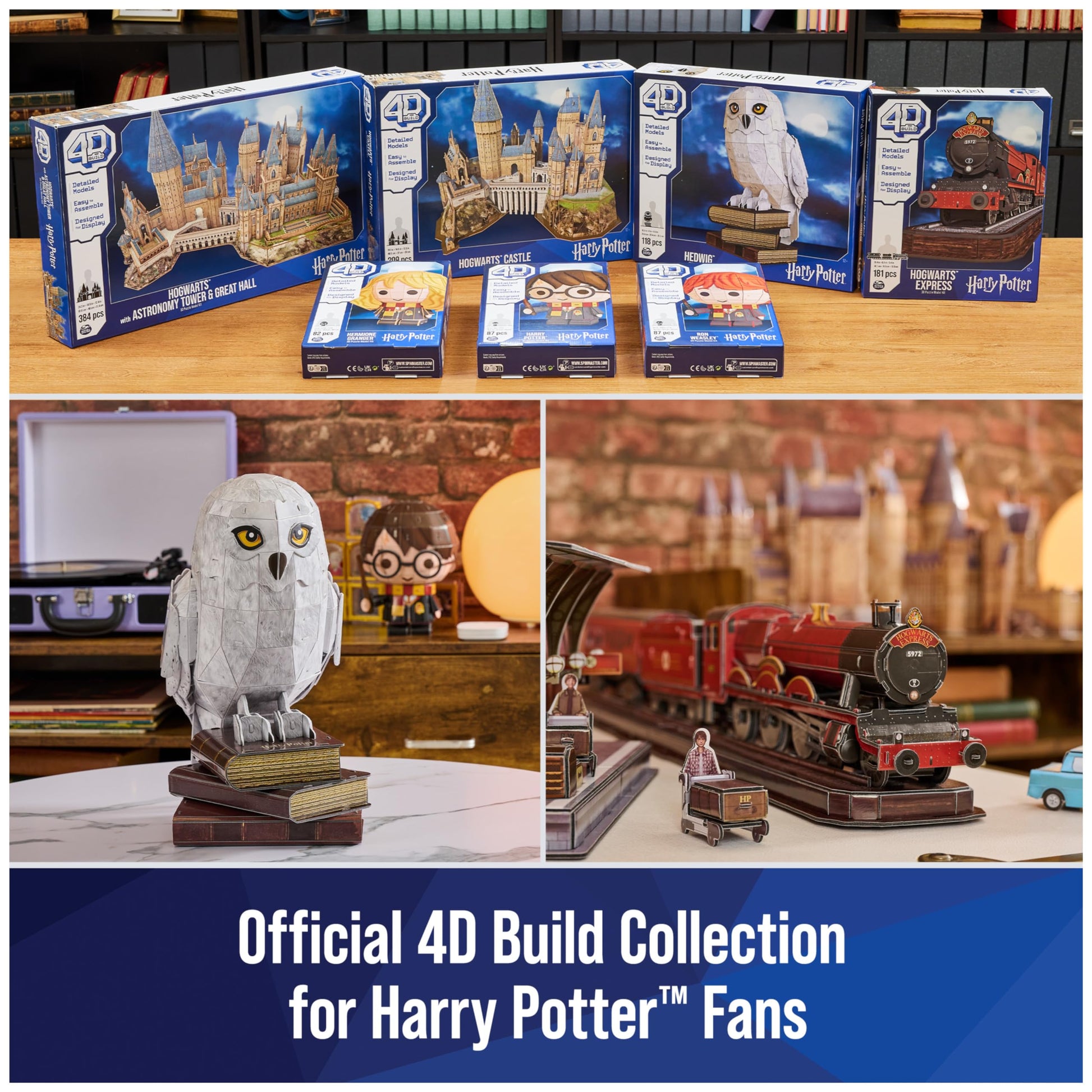 4D Build Harry Potter Hogwarts Castle 3D Puzzle Model Kit for Adults