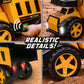 Maxx Action 16" Steel Dump Truck, Realistic Lights & Sounds, Heavy Duty Metal Truck Bed, Extra Large Wheels, Rugged Construction Vehicle Toy for Kids