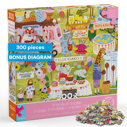 Ceaco - Zoological Gardens - 300 Large Piece Jigsaw Puzzle for Adults