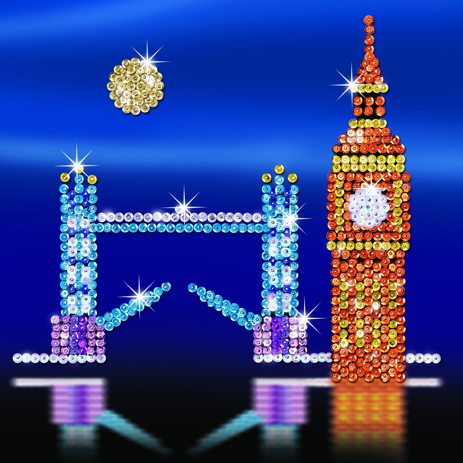 Sequin Art 1316 London Skyline Craft Project From The Style Range