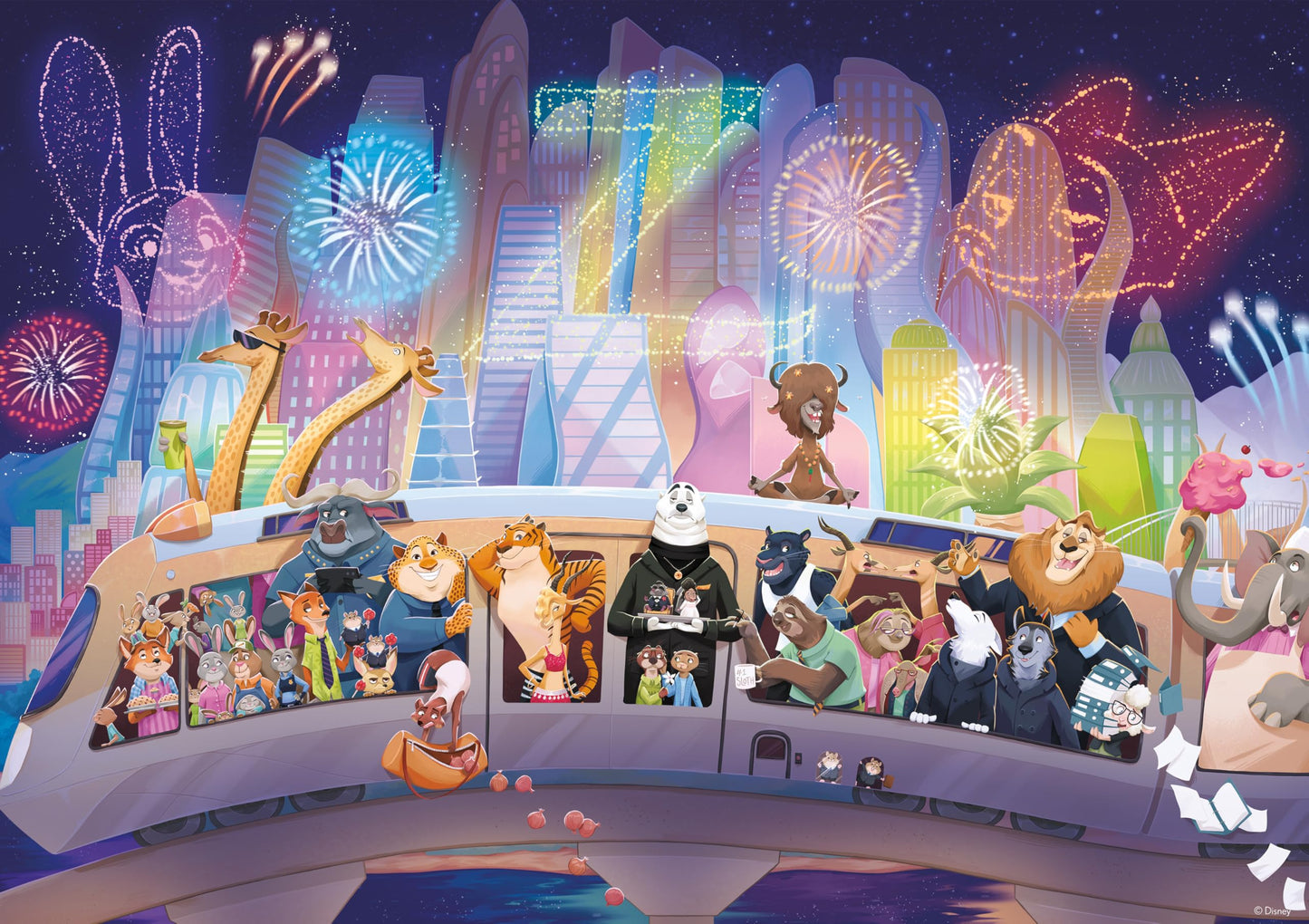 Ceaco - Disney Zootopia Celebration - 500 Piece Jigsaw Puzzle for Adults