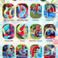 ELEMARA Speed Racer 15-in-1 Inflatable Water Slide Bounce House for Big Kids, 191x175in Double Slide Water Park w/Climbing Wall, Splash Pool,Water