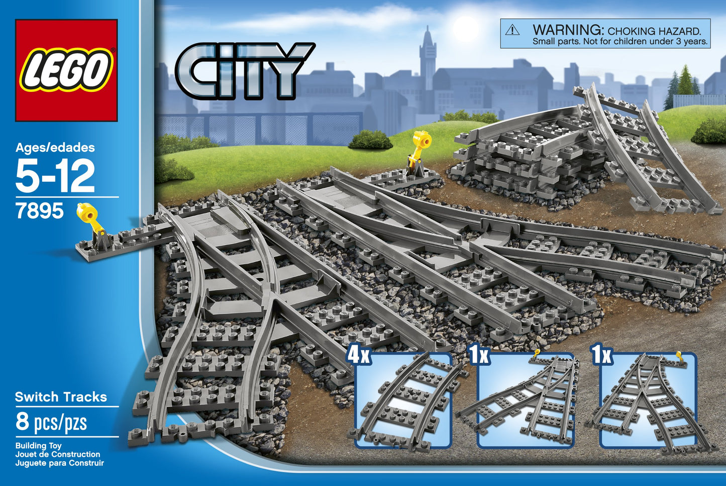 LEGO City Switch Tracks 7895 Train Toy Accessory