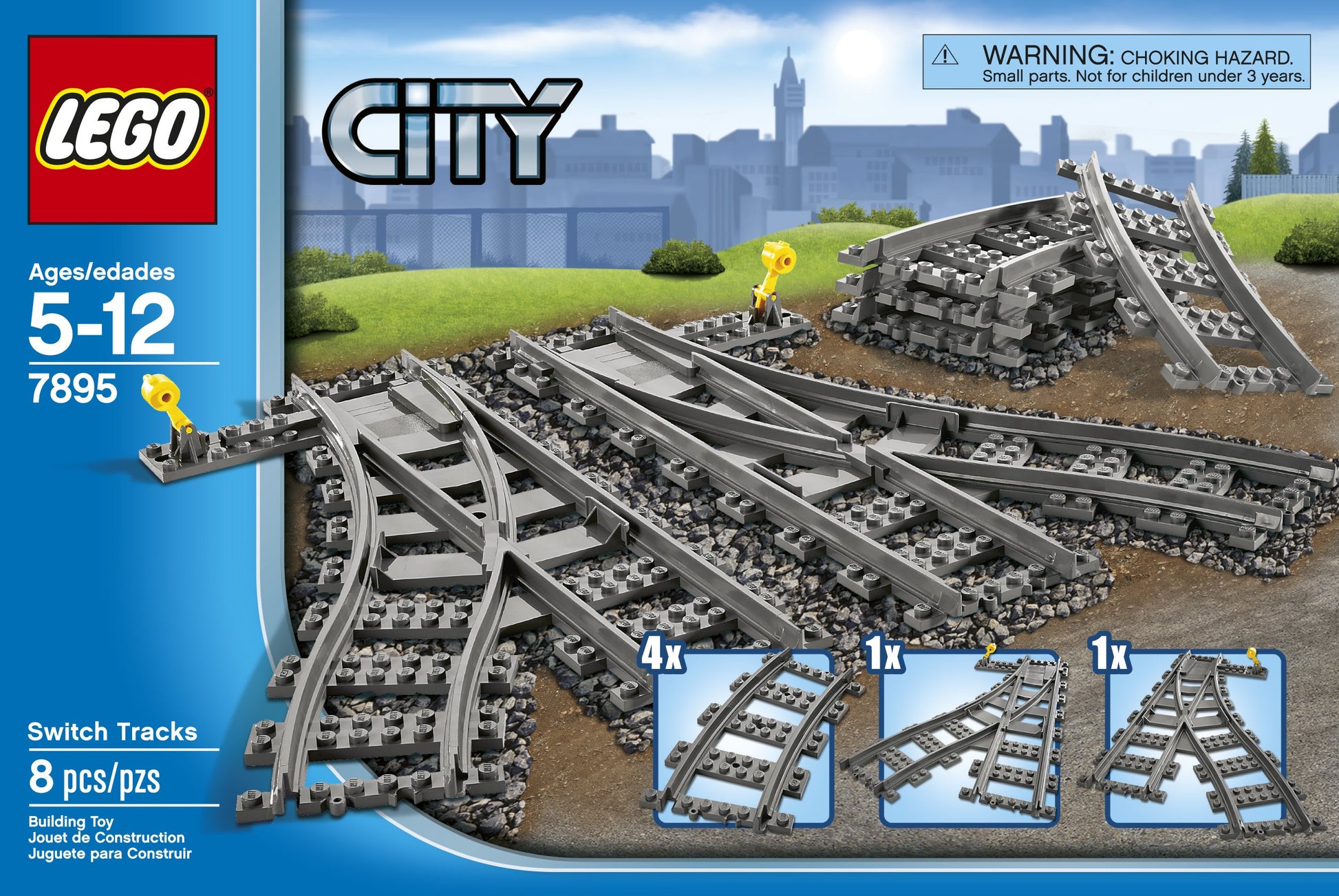 LEGO City Switch Tracks 7895 Train Toy Accessory