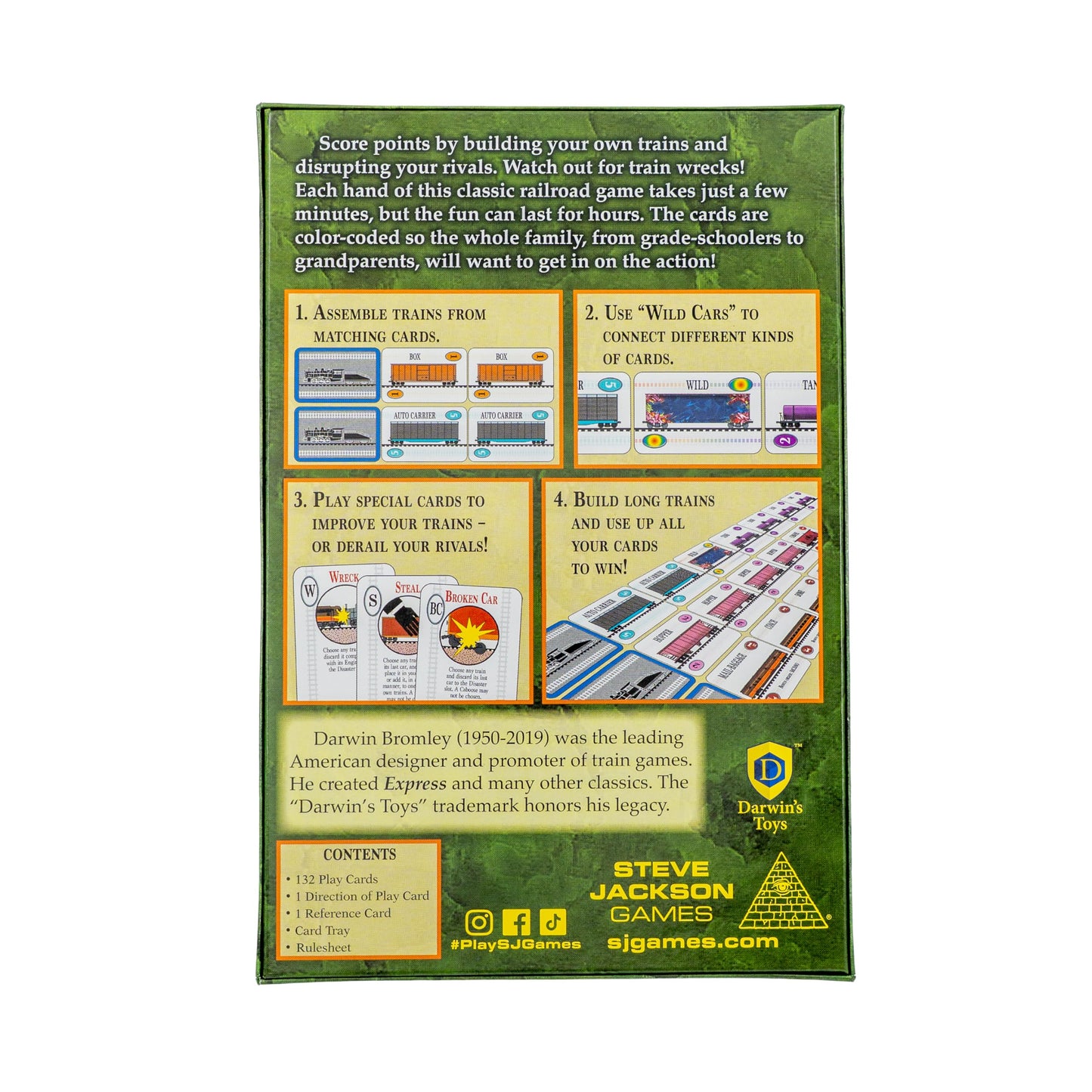 Express: The Railroad Card Game, Strategy Game, for 2 to 6 Players and Ages 14+, Steve Jackson Games