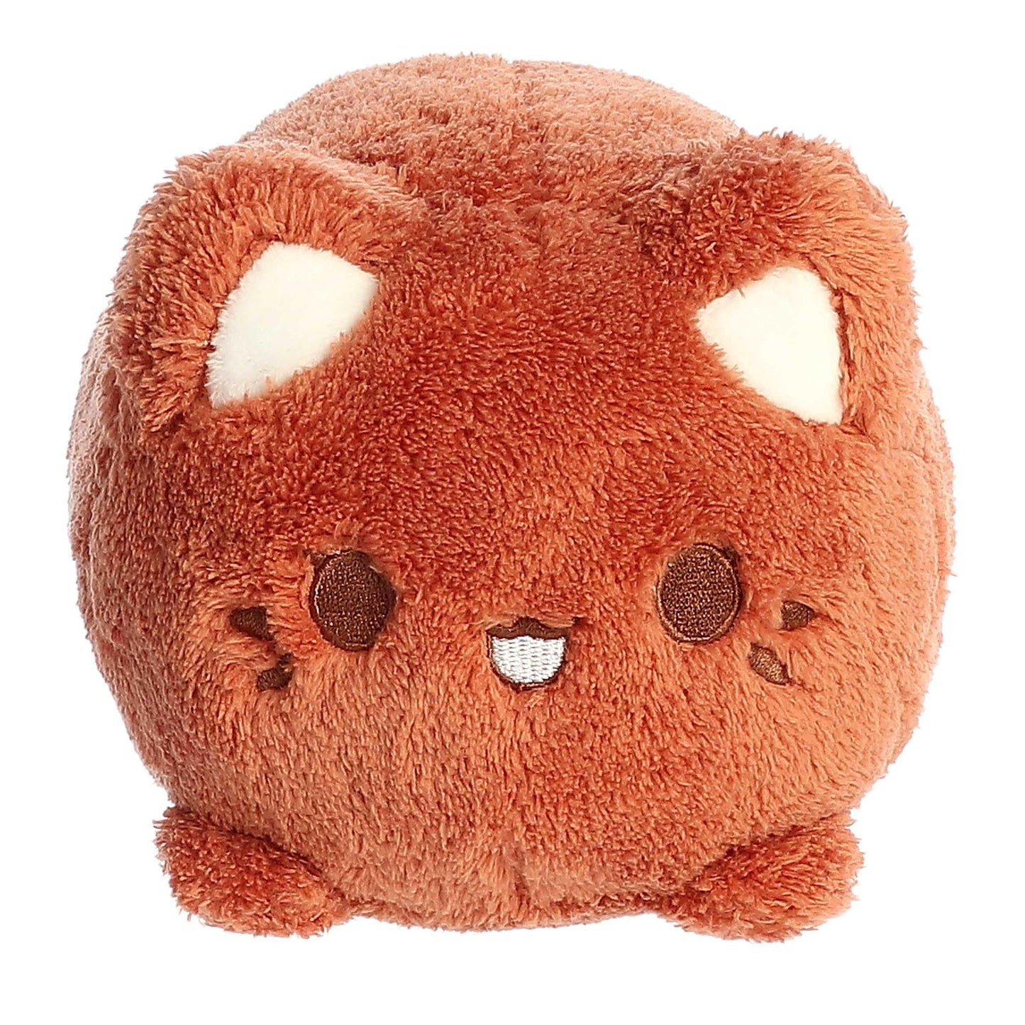 Aurora® Enchanting Tasty Peach® Coconut Meowchi Stuffed Animal - Bright & Colorful Design - Showpiece Plush - Brown 7 Inches