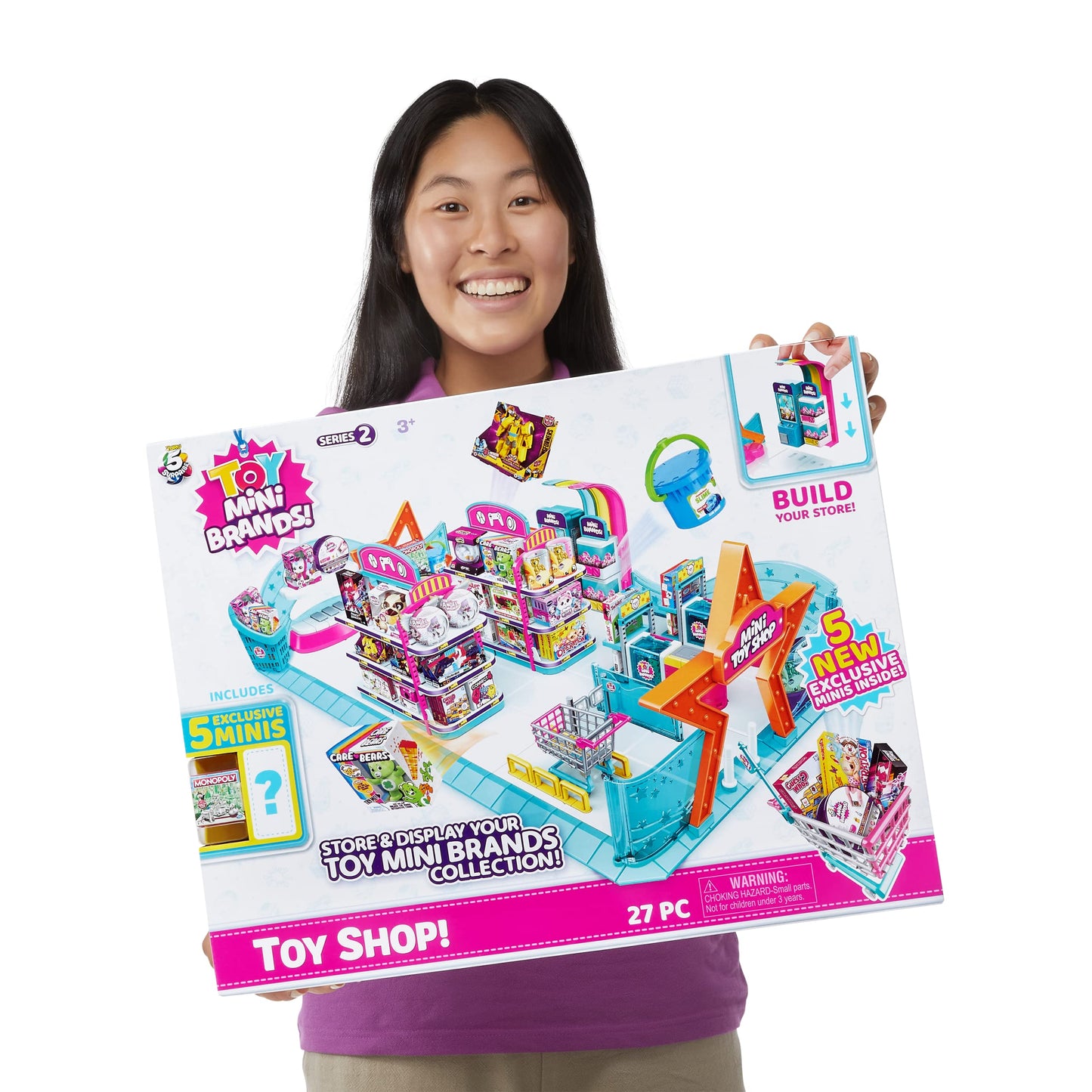 5 Surprise Toy Mini Brands - Mini Toy Shop Playset by ZURU (Series 2) Exclusive and Mystery Collectibles