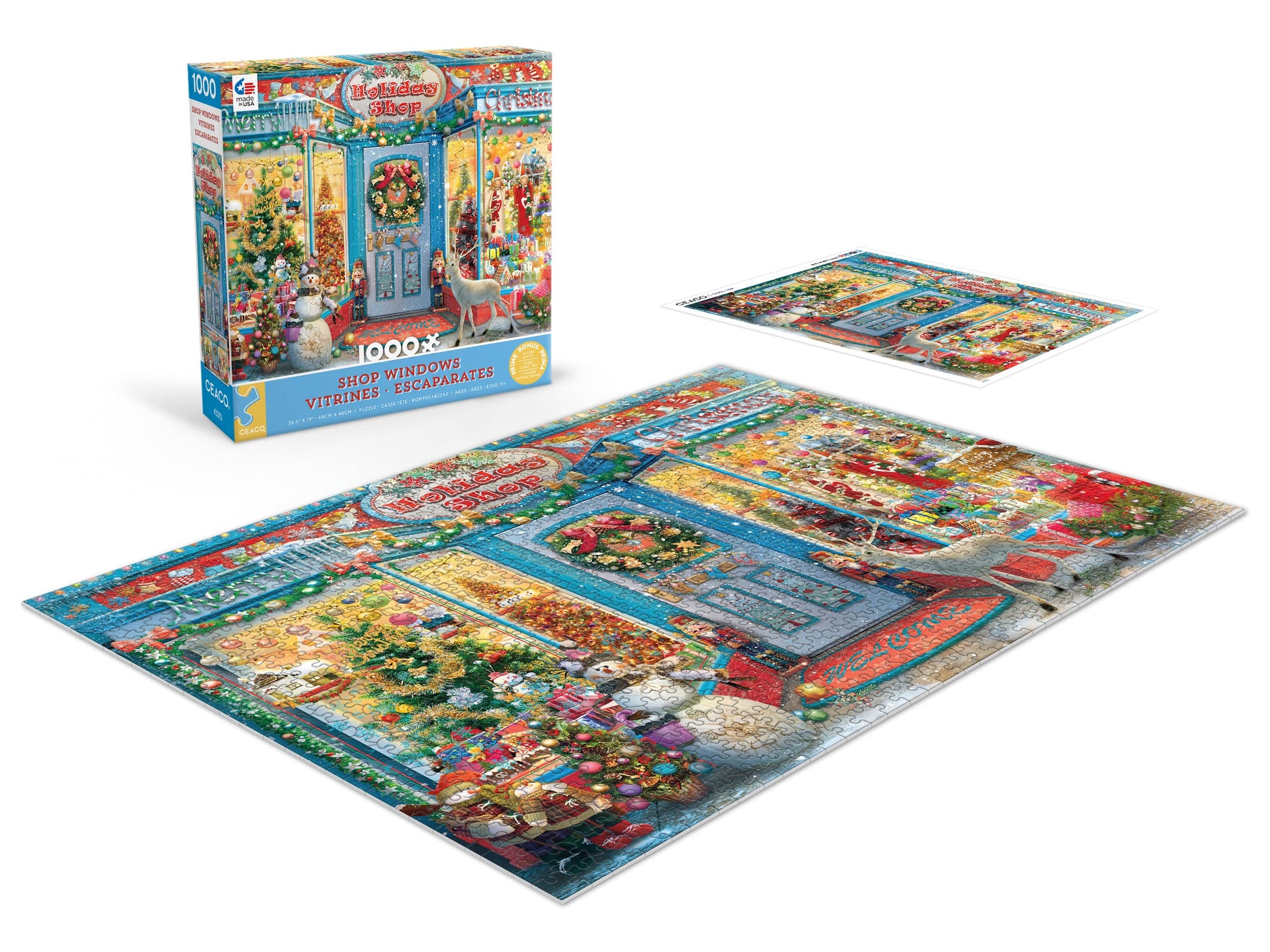 Ceaco - Shop Windows - Holiday Shop 2-1000 Piece Jigsaw Puzzle
