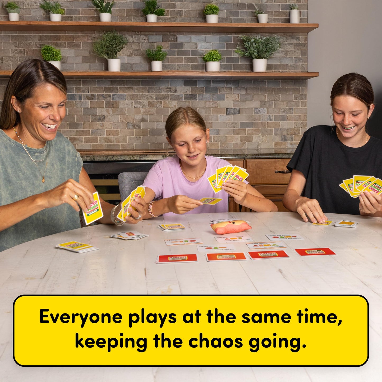 PopHaus Collective Bacon Lettuce Throwdown Fast-Paced Card Game, Ages 7+, 2-6 Players