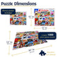 White Mountain 1000 Piece Jigsaw Puzzle Patriotic American, I Love America